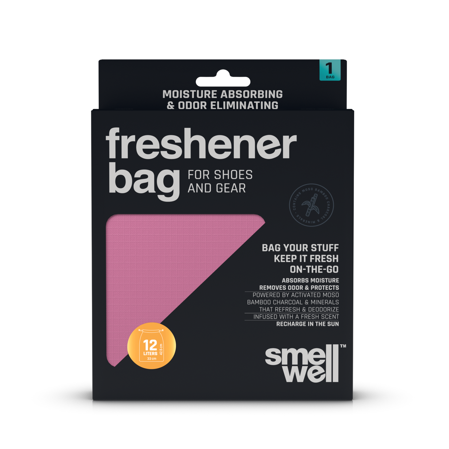 SmellWell Freshener Bag - Solid Black